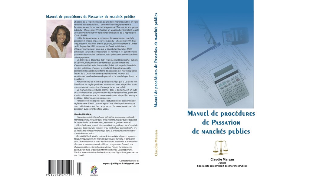Entrevue de Claudie Marsan sur la passation des marchés publics en Haiti et la publication de son livre (Roseline Louis Jeune de HPN)